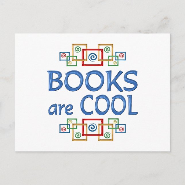 Carte Postale Cool Books (Devant)