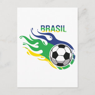 Carte Postale Cool Brasil Futebol