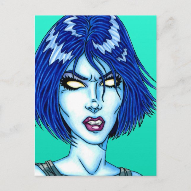 Carte Postale Cool Chick (Devant)