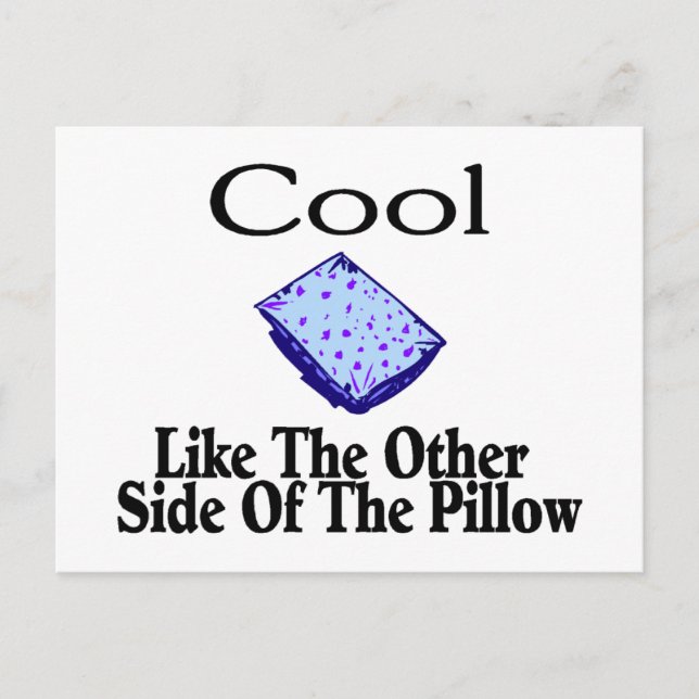 Carte Postale Cool Comme L'Autre Côté Du Coussin (Devant)