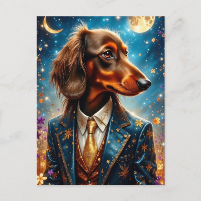 Carte Postale Cool Dachshund (Devant)