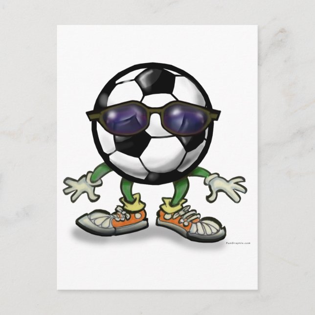 Carte Postale Cool de football (Devant)