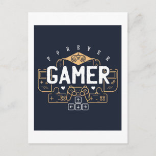 Carte Postale Cool de l'ancien GAMER Gifts Ado Boy Girl