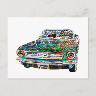 Carte postale cool de voiture