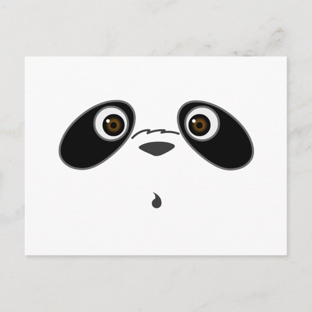 Carte Postale cool dessin de Panda mignon par Kanjiz (Devant)
