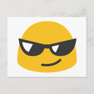 Carte Postale Cool Emoji