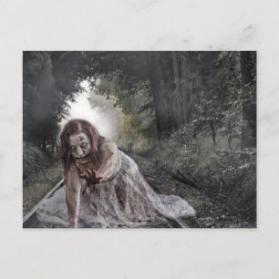 Carte Postale Cool fille Zombie
