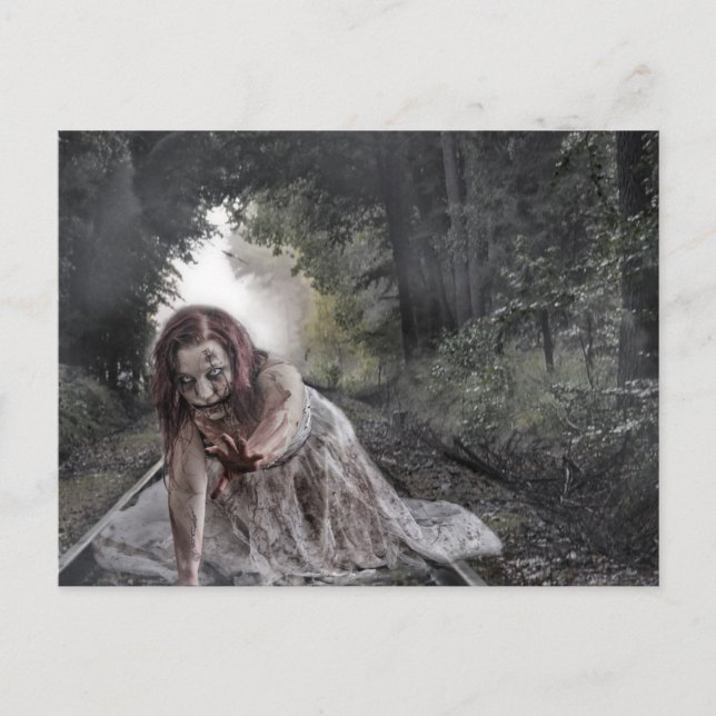 Carte Postale Cool fille Zombie (Devant)