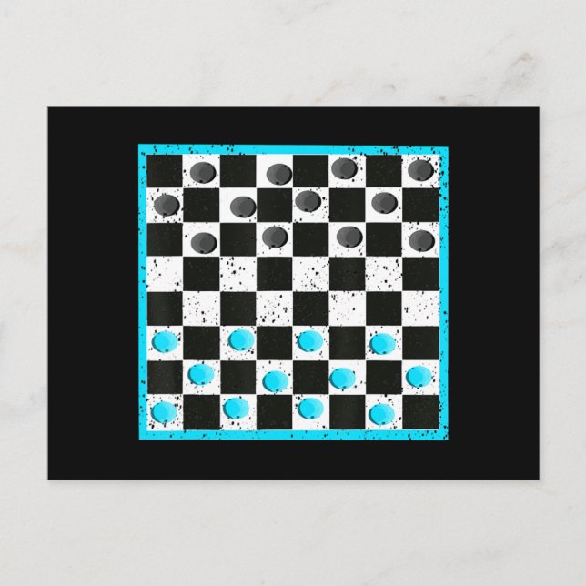Carte Postale Cool Jeu d'échecs Halloween Costume drôle Lazy do- (Devant)