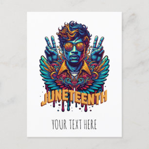 Carte Postale Cool Junetten Black History Mois Angel Freedom