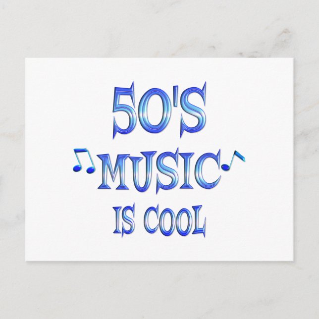 Carte Postale Cool les années 50 (Devant)