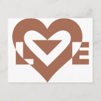 Cool Love Graphic, Mocha Brown