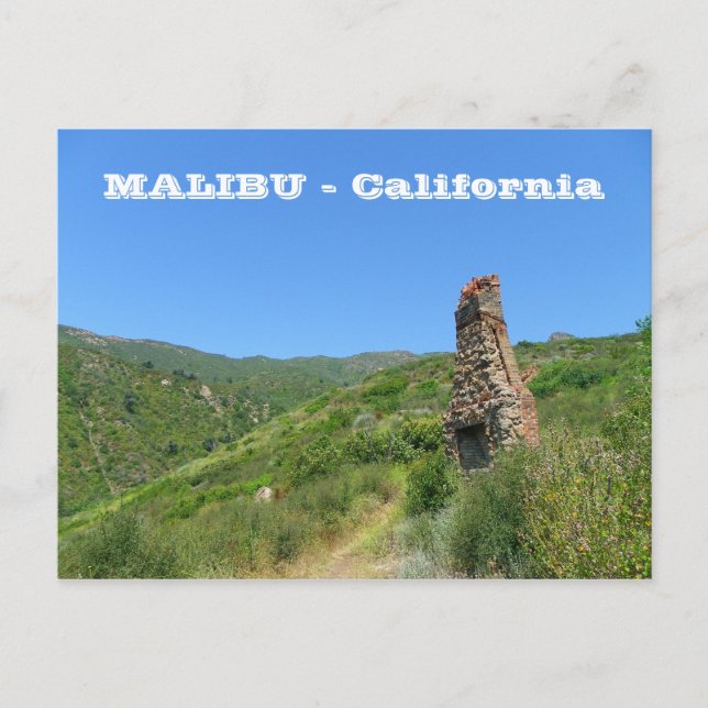 Carte postale cool Malibu ! (Devant)