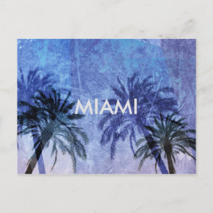 Carte Postale Cool moderne unique palmier design Miami