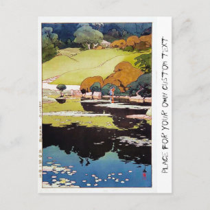 Carte Postale Cool oriental japonais Jardin botanique scène du l