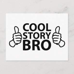 Carte Postale Cool Story Bro Mème Internet