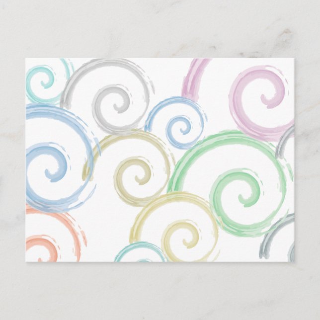 Carte Postale Cool, tendance, moderne onduleur brosses (Devant)