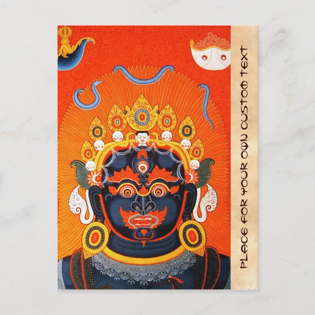 Carte Postale Cool tibétain oriental thangka Bhairava tatouage a (Devant)