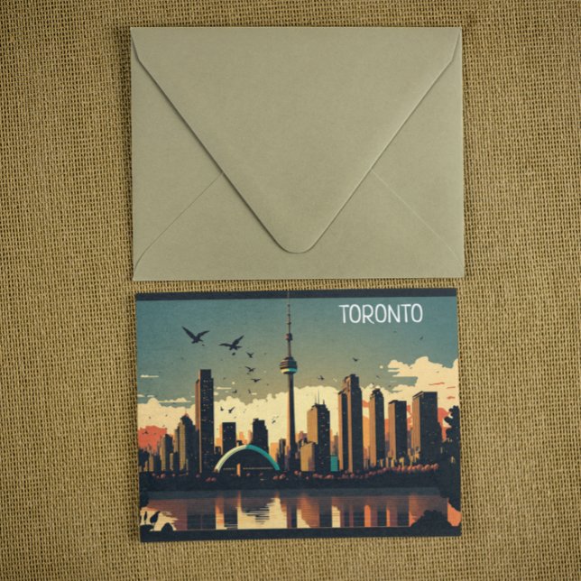 Carte Postale Cool Toronto Canada Skyline (toronto canada ontario city view postcard)