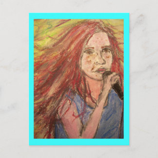 Carte Postale Coolest Rocker Song Girl