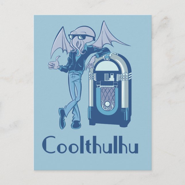 Carte Postale Coolthulhu ( Cool Cthulhu ) (Devant)
