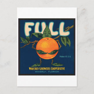 Carte Postale Cooperati Étiquette Vintage complet Waverly Grower