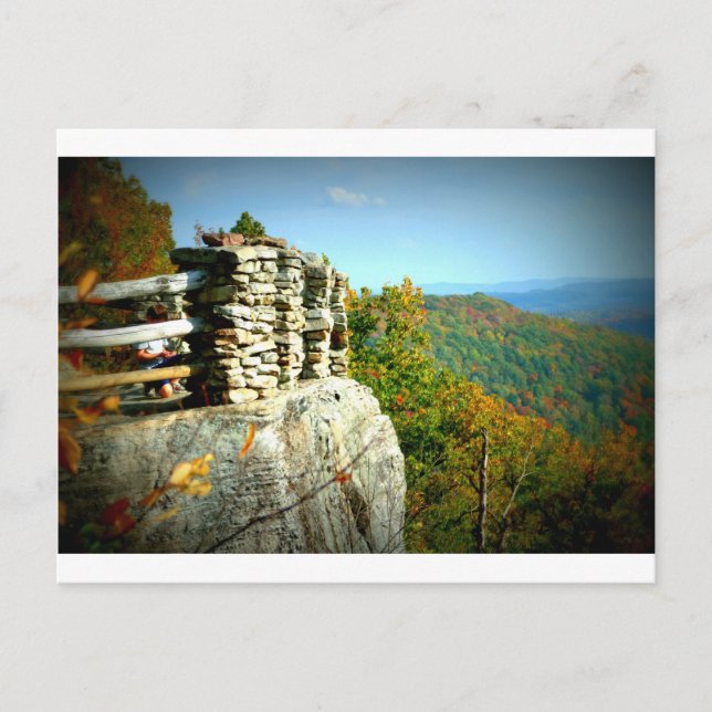 Carte Postale Coopers Rock surplombe l'automne. Virginie-Occiden (Devant)