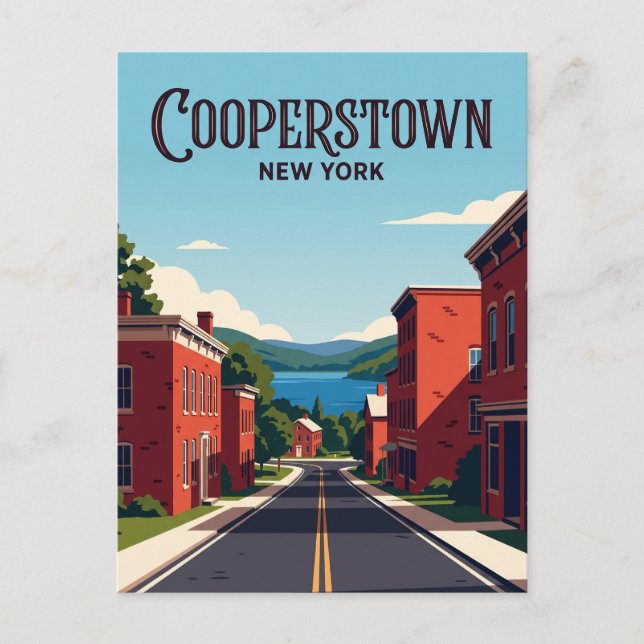 Carte Postale Cooperstown États-Unis (Devant)