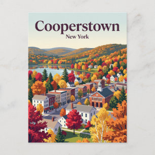 Carte Postale Cooperstown New York, États-Unis