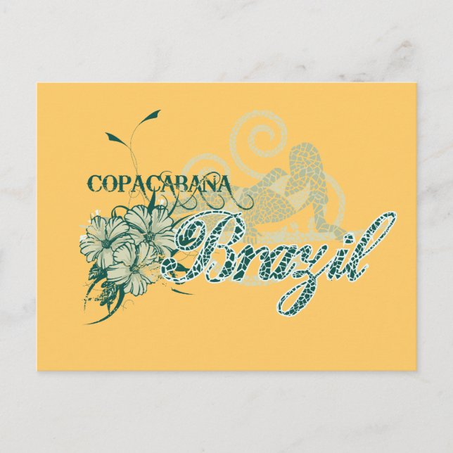 Carte Postale Copacabana Brésil Tshirts et cadeaux (Devant)