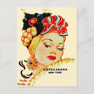 Carte postale Copacabana Night Club Carmen Miranda