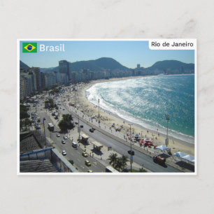 Carte Postale Copacabana, Rio de Janeiro - Brésil