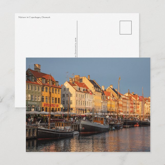 Carte Postale Copenhague Danemark (Devant / Derrière)