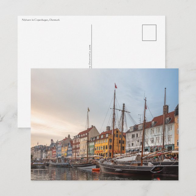 Carte Postale Copenhague Danemark (Devant / Derrière)