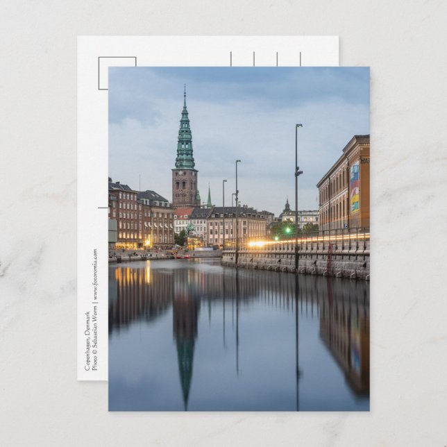 Carte Postale Copenhague Danemark (Devant / Derrière)
