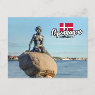 Carte Postale Copenhague Danemark Mermaid