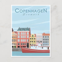 Copenhague Danemark Voyage Vintage ville europe