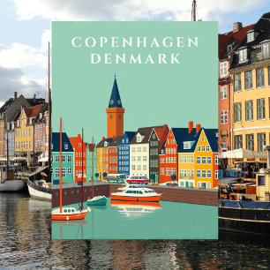 Carte Postale Copenhague Danemark Vue du Canal Europe