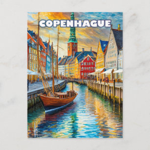 Carte Postale Copenhague invite à la douceur de l'été