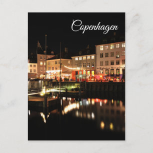 Carte Postale Copenhague la nuit
