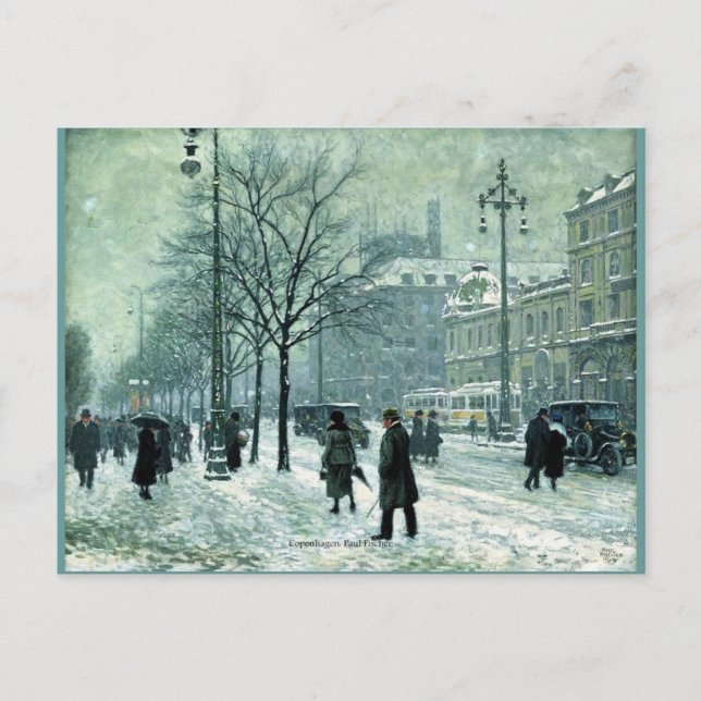 Carte Postale Copenhague par Paul Fischer (Devant)