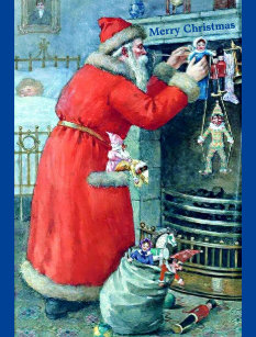 Cartes Postales Pere Noel Antique Originales Zazzle Fr