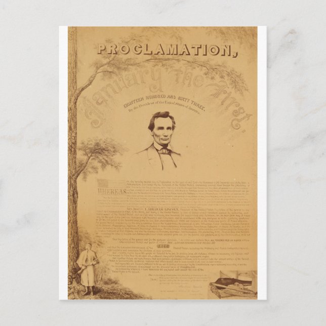 Carte Postale [Copie Paine de la Proclamation d'Émancipation. Co (Devant)