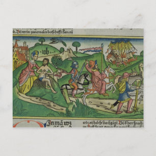 Carte Postale Copie par télécopieur de Job : Frontispiece, Job e