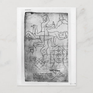 Carte Postale Copie télécopiée de Mme Fr Études sur les hommes