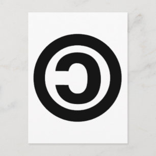 CARTE POSTALE COPYLEFT