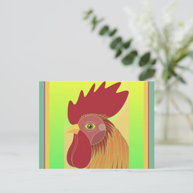 Carte Postale Coq (Debout devant)