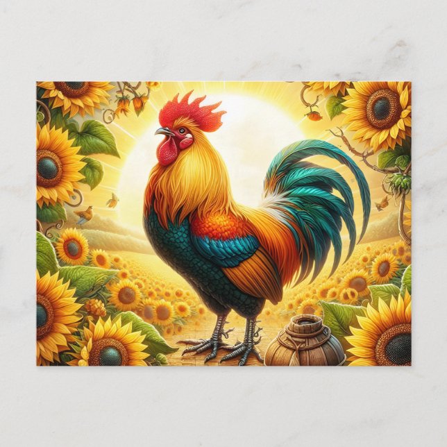 Carte Postale Coq (Devant)