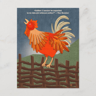 Carte postale Coq Café par 10