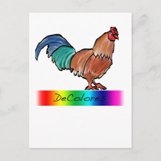 Carte Postale Coq de DeColores